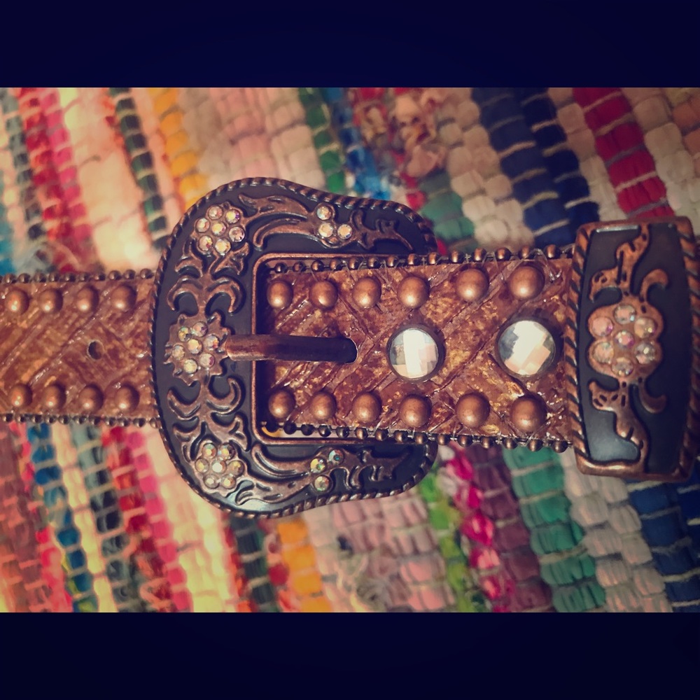 Girls rhinestone cowgirl belt